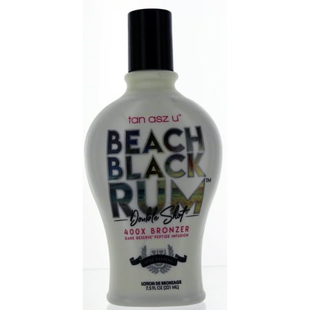 Tan Asz U Beach Black Rum Double Shot Tanning Lotion with (Best Tanning Lotion For The Beach)