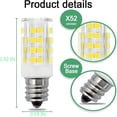 thumbnail image 2 of Becuice 2Pack 110V 4W LED Replacement Light Bulb for Cosmetic Vanity Makeup Mirror with Single Double Sided Lighted Magnification, 2 of 4