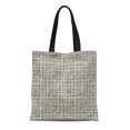 thumbnail image 1 of JSDART Sac Fourre-Tout en Toile Gris Beige Rayures Toile de Jute Imitation Fibres Naturelles Sac d'Épicerie Réutilisable Durable, 1 of 1