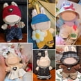 thumbnail image 4 of Set de ropa para muñecas de peluche eBuddy, 17 cm, con sombreros y accesorios, 6 unidades, 4 of 7
