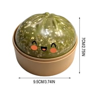 Dumpling Squishies Toys, Giant Glitter Dumpling, Colorful Dumplings Stress Balls Fidget Sensory Toys,Squeeze Dough Ball Stress Relief Hand Toys with Food Steamer Stretchy Desk Toys(C)