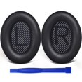 thumbnail image 1 of Almohadillas SoloWIT Negro Alta Densidad para Bose QuietComfort 35 y 35II Auriculares, 1 of 7