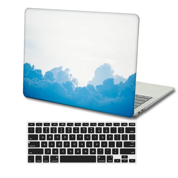 KSK KAISHEK Plastic Protective Case Hard Cover Only for 2022/2021/2020/2019/2018 Rel. MacBook Air 13" Retina Display Touch ID + Black Keyboard Cover Model: A2337 m1&A2179&A1932 Sky Series 1063