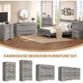 thumbnail image 6 of Winkalon Farmhouse 10 Drawer Dresser, 55" Long Dressers for Bedroom, Chest of Drawers Closet Organizers and Storage Clothes for Living Room, Hallway, Gray, 6 of 8