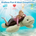 thumbnail image 2 of Muiteiur Large Turtle Plush Toy 43.3" Soft Turtle Stuffed Animal Giant Body Pillow, 2 of 8