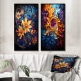 thumbnail image 1 of Designart "VORTEX Kaleidoscope II" Abstract Spirals Framed Wall Art Set Of 2 - Gold Abstract Gallery Wall Frame Set For Home Decor, 1 of 6