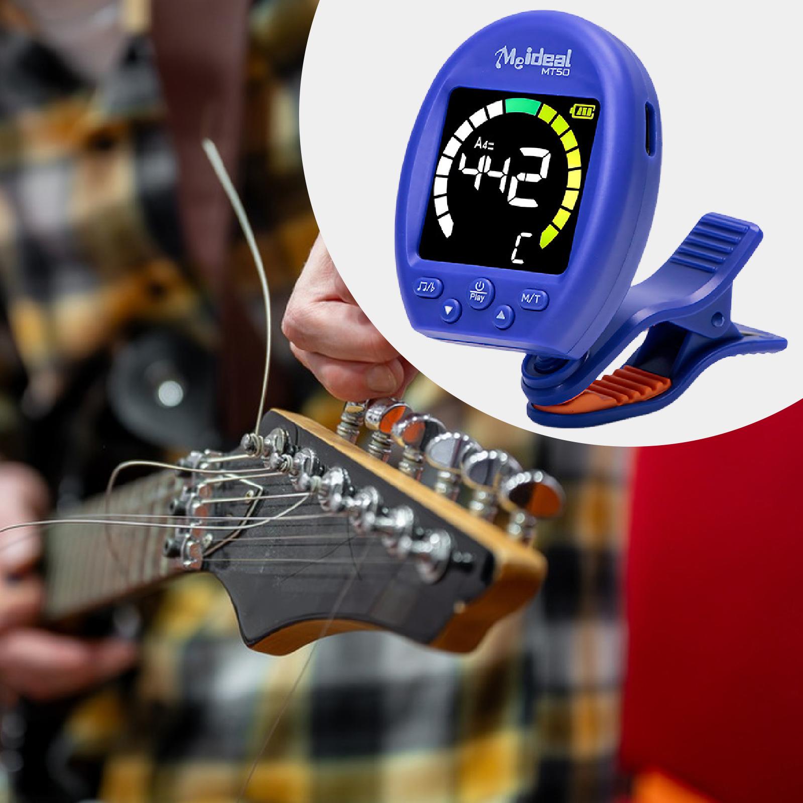 Guitar Tuner Ukulele Tuner Violin Tuner 360 Degree Rotatable Clip for Music Players and Bands