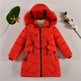 thumbnail image 2 of Mercatoo Kids Girls Puffer Jacket Hooded Padded Parka Coat Winter Warm Windproof Quilted Down Outerwear Cozy Jackets with Pockets, 2 of 4