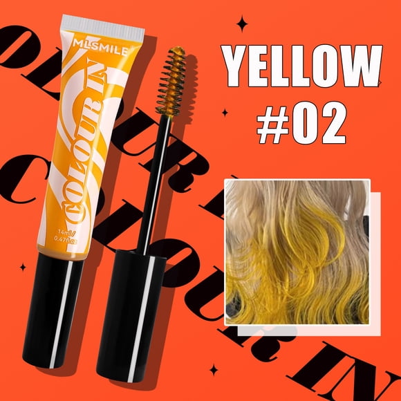 Xihbxyly Palillo Desechable para El Cabello, Varita de Color Vibrante, Solución para Reflejos Temporales, Accesorio para El Cabello, Cambio de Color Fácil, Estilo de Moda, Fórmula No Dañina