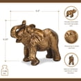 thumbnail image 5 of Bovira Resin Golden Elephant Decor, 5 of 10