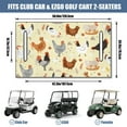 thumbnail image 3 of Golf Cart Front Seat Towel 51" x 31", Universal Microfiber Cover for EZGO RXV, Club Car Onward, Yamaha Drive, Icon Bench Seats, 3 of 8