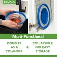 thumbnail image 4 of Tovolo Vented Collapsible Medium Microwave Cover (Charcoal) - Splatter Guard & Colander Kitchen Gadget for Food & Meal Prep / Dishwasher-Safe, BPA-Free Silicone & Plastic, 4 of 6