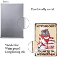 thumbnail image 4 of 1PC Cat Metal Tin Sign Kitty Biscuits We Knead Em You Need Funny Sign Vintage Poster Bathroom, 4 of 7