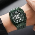 thumbnail image 4 of Reloj de negocios para hombre con manecillas luminosas – Reloj de pulsera cronógrafo de cuarzo resistente al agua para ocasiones formales y uso diario, reloj analógico clásico para la oficina y u, 4 of 6