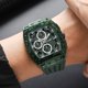 thumbnail image 4 of YiJuHui Men's Chronograph Watch Waterproof Business Casual Wristwatch with Luminous Hands, Quartz Movement, Stainless Steel Case Back, Silicone Strap for Daily Wear, Office, and Formal Occasions, 4 of 9