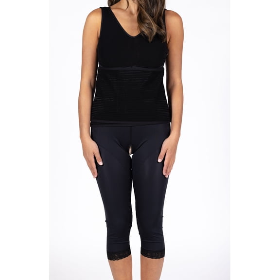 Fat Transfer Garment W/Side Zippers by ContourMD - Style 50Z -  Black, 3X-Large