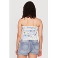 thumbnail image 4 of Women's Reversible Printed Pattern Crop Tube Top, 4 of 4