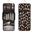 thumbnail image 5 of 3-Piece Travel Toiletry Set with Hanging Bag Cosmetic Pouch & Brush Roll for Travel Gym Camping Small Eyeballs Pattern, 5 of 9