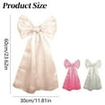 thumbnail image 2 of Large Satin Bow Christmas Tree Topper 262 Inches Long For Large Trees Shimmering Material Adds Festive Charm Oversized Design With Draping Tails Easy Hanging Loop Suitable For, 2 of 3