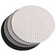 thumbnail image 2 of 4 Pcs Woven Placemats Round Table Mat Cotton Rope Coasters Round Braided Placemats Pot Holders For Tabletop, 2 of 4
