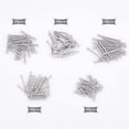thumbnail image 4 of Conectores de barra, dijes trenzados, pendientes de tira de 2 agujeros, colgantes de acero inoxidable para hacer joyas., 4 of 9