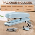 thumbnail image 4 of 12 Pack Staplers with 12000 Staples and 12 Staple Removers, Staplers for Desk, 25 Sheet Capacity, Assorted 6 Colors, 4 of 14