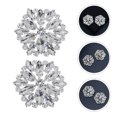 thumbnail image 4 of MasteelfCA 1 Pair Rhinestone Flower Lady Shoes Clips High Heel Bride Shiny Shoe Buckles, 4 of 7