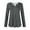 Grey, variant on EDFBUYKRS Womens Tops Dressy Casual Pleated Blouses V Neck Long Sleeve Shirts Fall Tunic Tops M