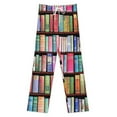 thumbnail image 3 of Bookworm Antique Book Library Pajama Pants Loose Pajamas Female Breathable Home Trousers Leisure Sleeping Pants Large Size, 3 of 6