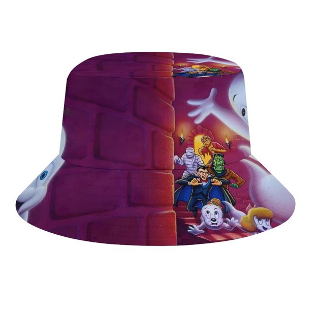 Las Nuevas Aventuras Espeluznantes de Casper Sombrero bucket para adultos, gorra de protección solar, sombrero de pescador plegable para viajes al aire libre, pesca y actividades de verano