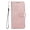 Rosegold, variant on Flip Wallet Case Designed for Motorola Moto G Play 4G 2024, Flower Embossed PU Leather Kickstabd with Lanyard Credit Card Slots Cash Pocket Drop Protective Phone Case Cover, Rosegold