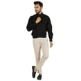thumbnail image 2 of Bestman Solid Button Down Shirt For Men Long Sleeve With Patch Pocket Formal Business Wear, 2 of 7