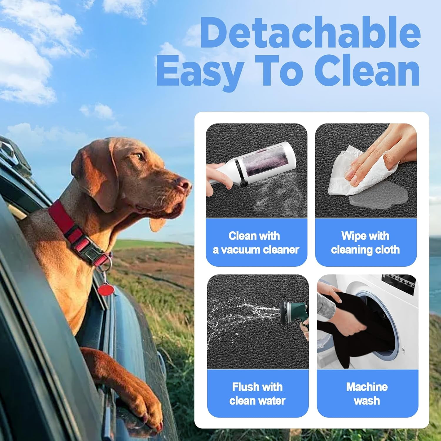 Back Seat Extender for Dogs - Waterproof Dog Car Seat Cover for Back Seat with Hard Bottom - 2026 Upgraded Material! Anti-Scratch! Safer! Easy to Use & Clean (Holds 400lbs)