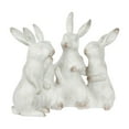thumbnail image 5 of Creative Co-Op Whitewashed Polyresin Bunny Rabbit Quartet, 5 of 6