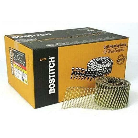Stanley Bostitch C10P120D 244;700 Count 3 in. Smooth Shank 15 degrees Coil Framing Nail
