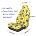 thumbnail image 2 of Lsque Honeybee Pattern Car Seat Covers for Front Seats , Waterproof Seat Covers for Cars, Sporty Front Seat Covers,Car Seat Cover Protector Front Seats, 2 of 5