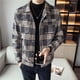 thumbnail image 5 of Abrigos masculinos de corte entallado, novedad en chaquetas de lana y mezclas para hombre, ropa de moda 2024, estética, alta calidad, marcas originales, Harajuku Y2k, 5 of 5