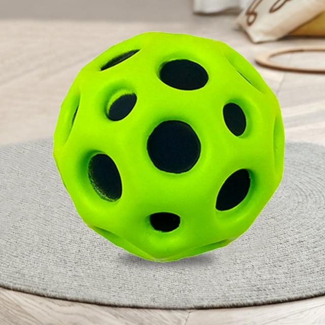 Pelota de agujero de alto rebote, pelota espacial colorida, pelota de goma para saltar, juguetes de playa al aire libre