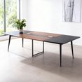 thumbnail image 1 of YKITRD 8 ft Boat-Shaped Conference Table for Office Meetings, Seats 10, 1 of 12