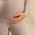 thumbnail image 5 of Tawop Ladies Thermal Underwear Long John Set Base Layer Winter Warm Top and Bottom(Khaki,M), 5 of 6