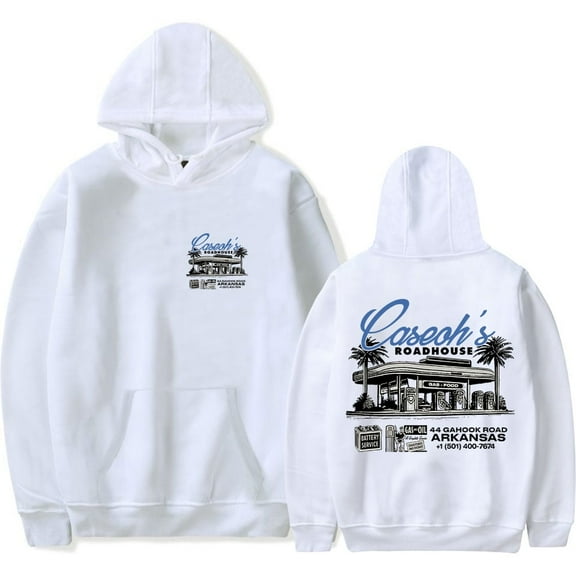 CaseOh Roadhouse Hoodie Men's Hip-Hop Printed Sweatshirt Fashionable And Casual Long-Sleeved Pullover