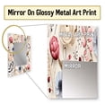 thumbnail image 3 of Designart "Ranunculus Whispers" Floral Wall Mirror, Printed Pink Wall Mirror, Traditional Bathroom Wall Mirror, Decorative Floral Mirror - 24x32 Inch, 3 of 5