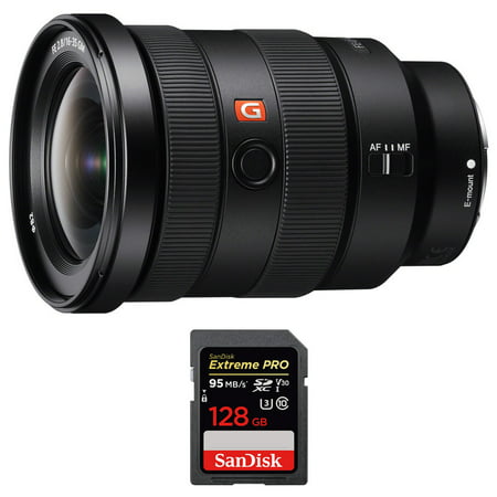 Sony (SEL1635GM) FE 16-35mm F2.8 GM Wide-angle Zoom Lens Full-Frame E-Mount Cameras w/ Sandisk Extreme PRO SDXC 128GB UHS-1 Memory