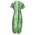thumbnail image 3 of Sexy Dance Robes Maxi pour Femmes Robe T-shirt à Col en V Tunique Robe d'Été T-shirt Ample Vert Fluorescent m, 3 of 6