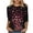 Black #02, variant on Busydd Valentines Day Gifts for Women Valentines Day Shirt Fashion Love Heart Graphic Print Valentines Tops Casual Round Neck 3/4 Sleeve Tee Tops Plus Size Valentines Day Shirt S-5XL