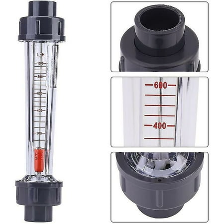 Water Flow Meter with Clear Plastic Tube (100-1000l/h Flow Rate)