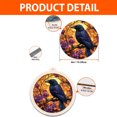 thumbnail image 2 of Autumn Raven Stained Glass Suncatcher Ornament – Holiday Ornament with Text for Loved Ones, Family & Friends, Christmas 2025 Decoration, 2 of 6