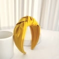 thumbnail image 3 of Shenmeida Solid Color Knotted Headbands for Women Girls Fashion Wide Edge Hair Band Womens Headband Fabric Wrap Hair Hoop Headwear, 3 of 4