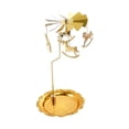thumbnail image 3 of Portavelas Giratorio Macarena Decoración de Fiesta de Navidad Candelabro Oro 6 pulgadas, 3 of 8