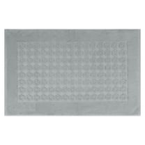 Unique Bargains Bath Rugs Towel Cotton Absorbent Hotel Shower Floor Mat Grey 20" x 32"